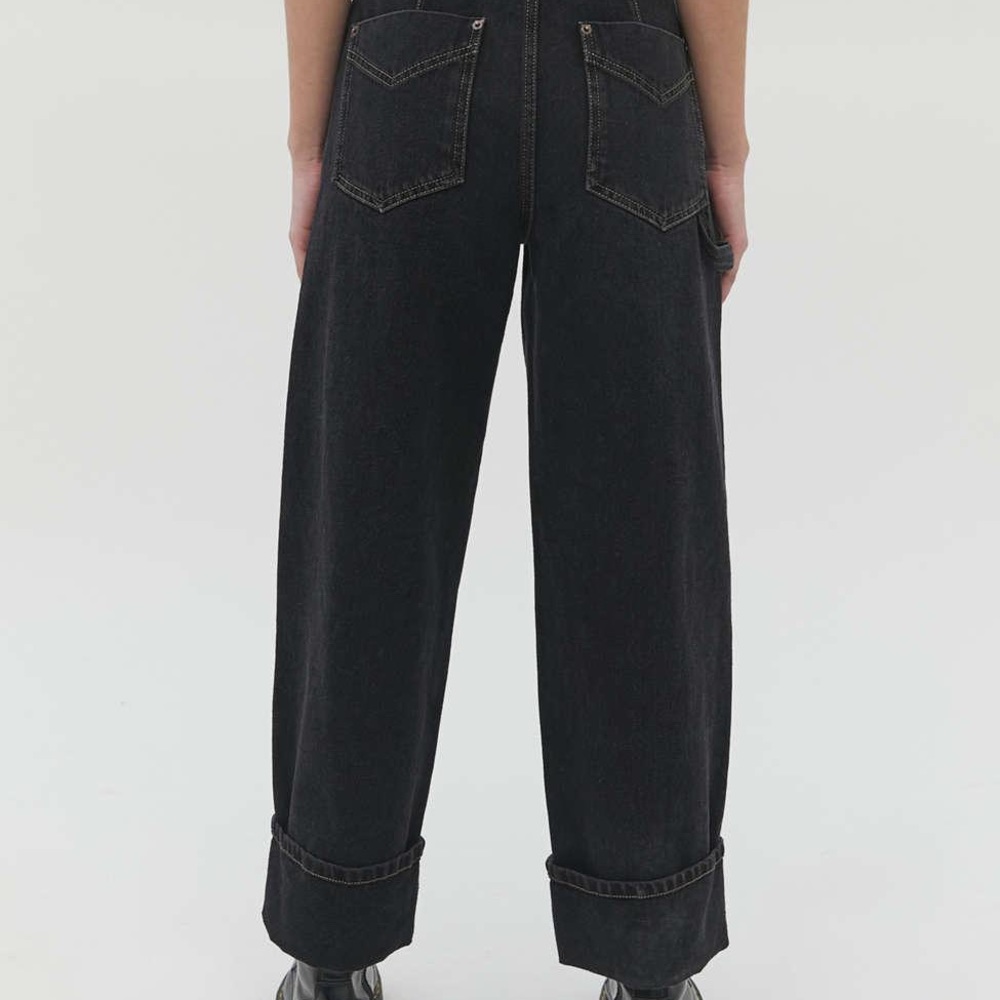 Women's Black Carter Deep Cuff Carpenter Jean SOLD